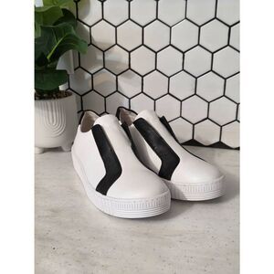 Gabor 23.205 Black & White Slip On Sneakers Size 5 1/2